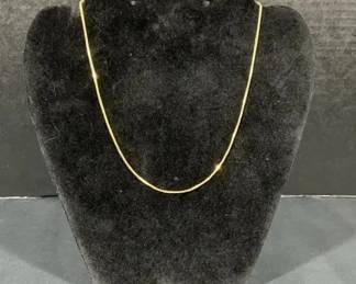 04 14K Gold Chain Necklace  Marked Clasp
