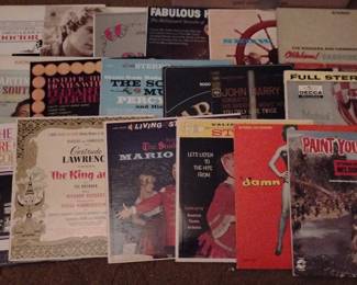 Movie soundtracks and Broadway LPs