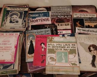 antique sheet music