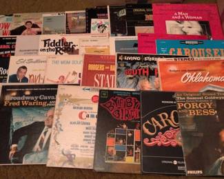 Movie sound tracks and Broadway LPs