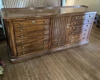 Large, solid wood dresser