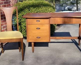 Walnut Desk With Chair