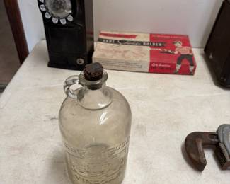 Vintage White House Vinegar jug, pay phone
