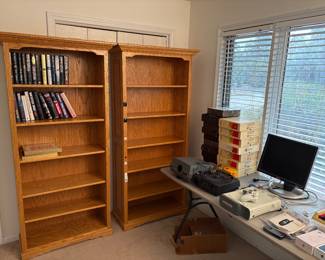 Oak book cases