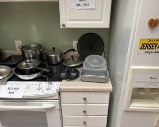 Miscellaneous pots and pans