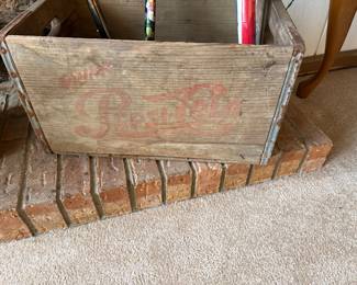Vintage Pepsi wooden crate