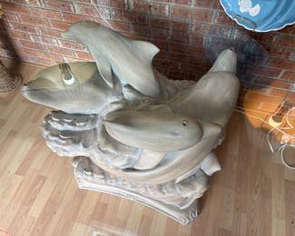Dolphins pedestal