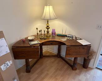 Vintage oak desk from the early 1900s