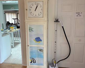 Clock that is also a wine cabinet