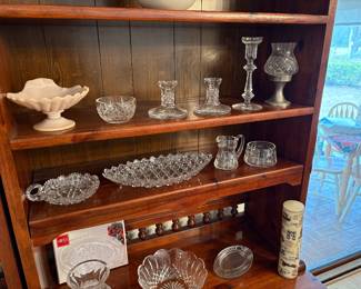 Cut glass bowls and pieces