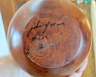 JOHN OF MAUI MILO WOOD BOWL