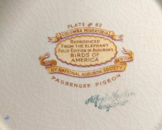 ALFRED MEAKIN PORCELAIN BIRD OF AMERICA PLATES