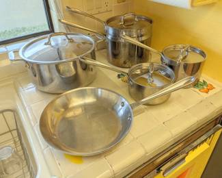 ALL CLAD STAINLESS POTS AND PANS