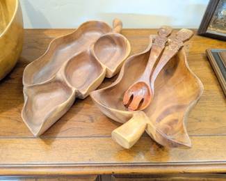 MONKEY POD WOOD TRAYS