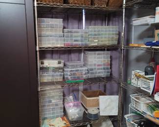 Bins of Beads for Jewelry Making