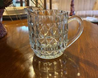 Jeanette Windsor Diamond Pattern Depression Glass Pitcher 1936 & 1946
