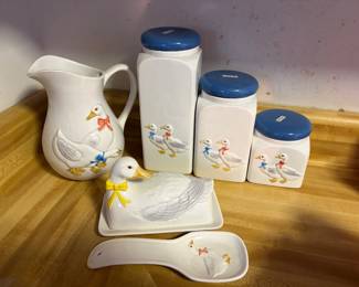 White Goose Anchor Hocking