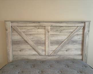 Ashley Bellaby Queen Crossback Panel Bed 64.25L  and H (Headboard) 26H (Footboard)