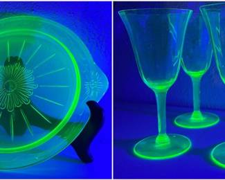 Vaseline Glass Collage