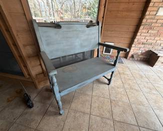 Reclaimed vintage church pew