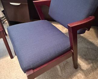 Unique midcentury modern wooden chairs (set of 2)