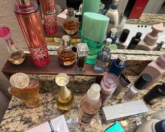 Women's Perfumes: Paris Hliton, Elizabeth Arden, Curve, Viktor and Rolf Flowerbomb, Christian Dior J'Adore, MAC cosmetics