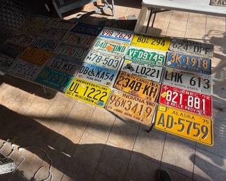 Out of state license plates - Alaska, New York, Hawaii, Indiana, California, Colorado, Floria, Mississippi, Kansas, Pennsylvania, and many more (Also, Quebec plate in red) 
