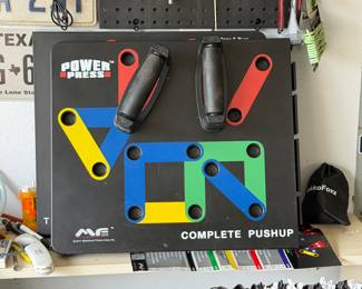 Power press complete pushup workout system