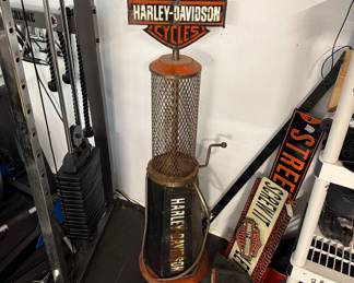 Harley Davidson gas pump replica