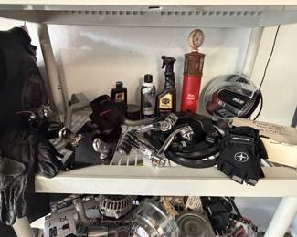 Harley Davidson bike parts: kickstands, windguards, cleaning supplies, handlebars, and more