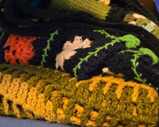 Crocheted afghans