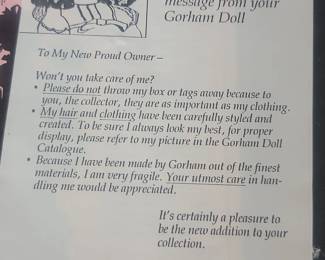 Gorham Colette Musical Doll LE or third image