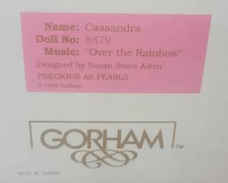 Gorham Cassandra Precious as Pearls Limited Edition Doll fourth image