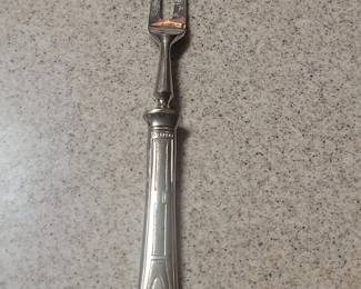 Vintage D. Peres Solingen Silver Plated Carving Fork