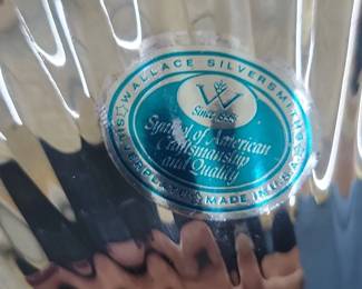 Wallace Baroque Silverplate ThreeSection Shell Dish second image