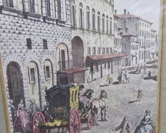 Italian Street Scene Print by Giuseppe Zocchi second image