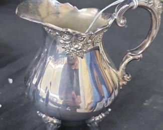 Wallace Baroque Silver Plated Creamer Pitcher