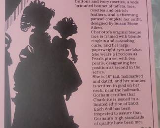 Gorham Charlotte Doll from the Precious as Pearls Collection third image