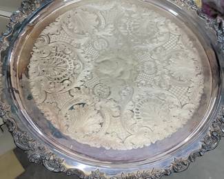 Wallace Baroque Silverplate Serving Tray