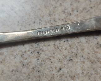 Sterling Silver Berry Spoon with Repouss Floral and Grape Motif by S. Kirk  Son third image