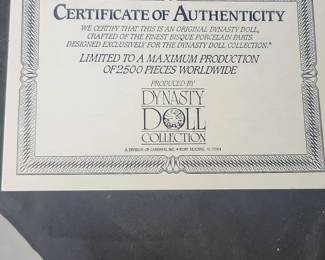 Dynasty Doll Collection Christine Leigh Porcelain Doll third image