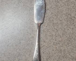Antique Silver Plated Butter Knife