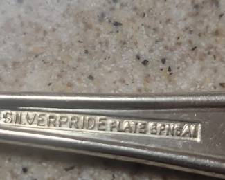 Silverplate Spoon with Floral Engraving third image