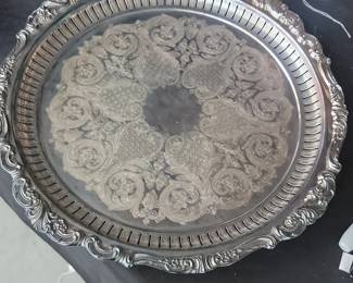 Wallace Baroque Silverplate Serving Tray