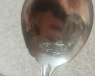 Silver Plated Serving Spoon  Bridal Wreath Pattern by Oneida Community second image