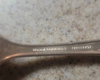 Silver Plated Serving Spoon  Bridal Wreath Pattern by Oneida Community third image