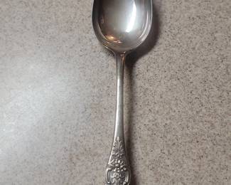 Sterling Silver Serving Spoon  Gorham Old Medici Pattern