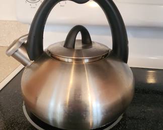 Mr. Coffee Hartbay 2.4 Quart Stainless Steel Whistling Tea Kettle
