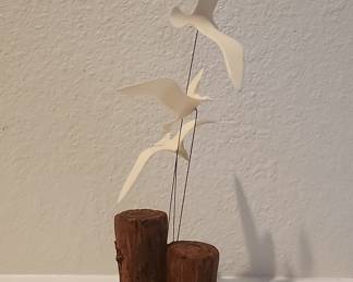 John Perry Ceramic Seagull Sculpture