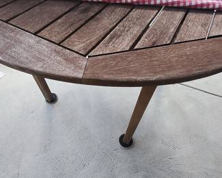Round Teak Outdoor Dining Table